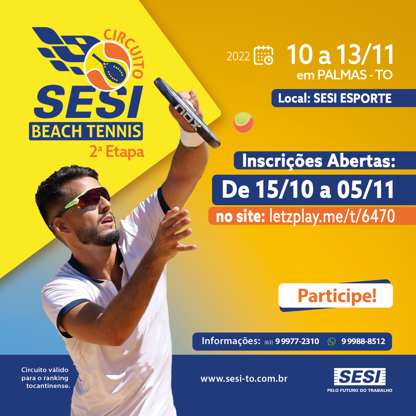 Informações do Torneio CBBT 100 - Beach Tennis Open ES 2023 - LetzPlay